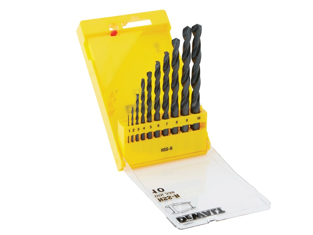 DT5911 HSS-R Jobber Drill Bit Set, 10 Piece                                     
