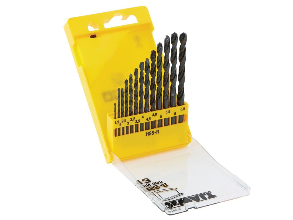 DT5912 HSS-R Jobber Drill Bit Set, 13 Piece                                     