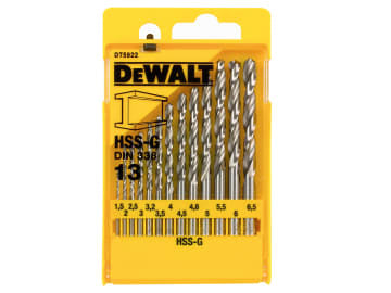 HSS-G Jobber Drill Bit Set, 13 Piece                                            