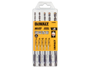 DT60099 Extreme Impact Masonry Drill Bit Set 5 Piece                            