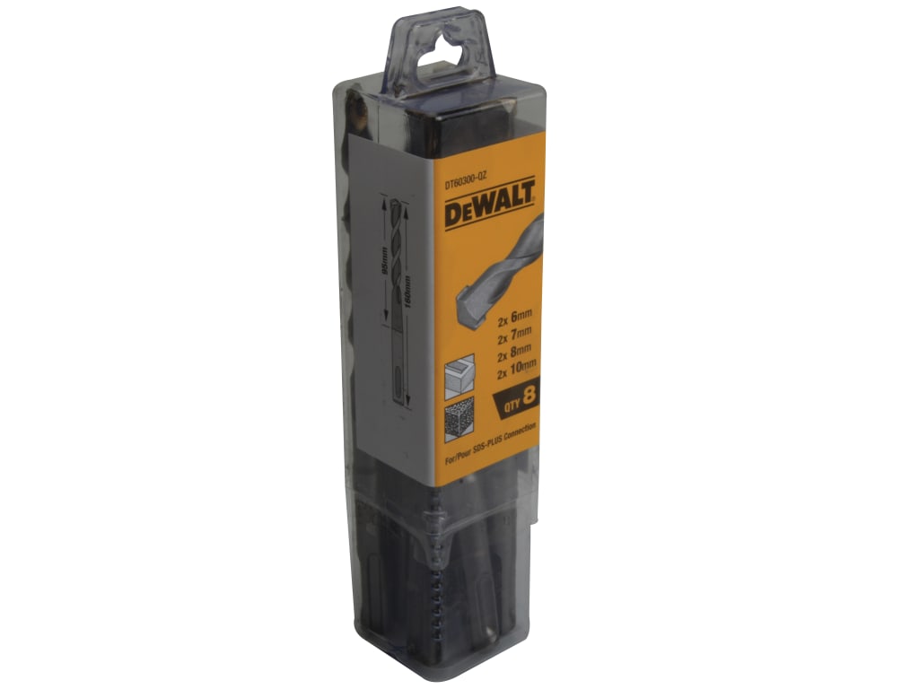 DT60300 SDS Drill Bit Set, 8 Piece                                              