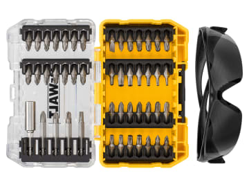 DT70703 Screwdriving Set, 47 Piece + Safety Glasses                             