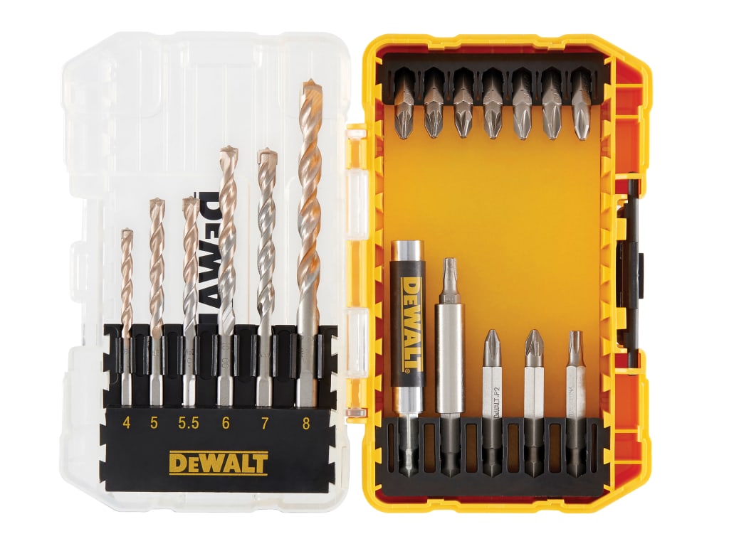 DT70712 Extreme Masonry Drill Drive Set, 19 Piece                               