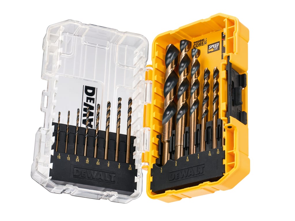 DT70727 BLACK&GOLD HSS Drill Set, 14 Piece                                      