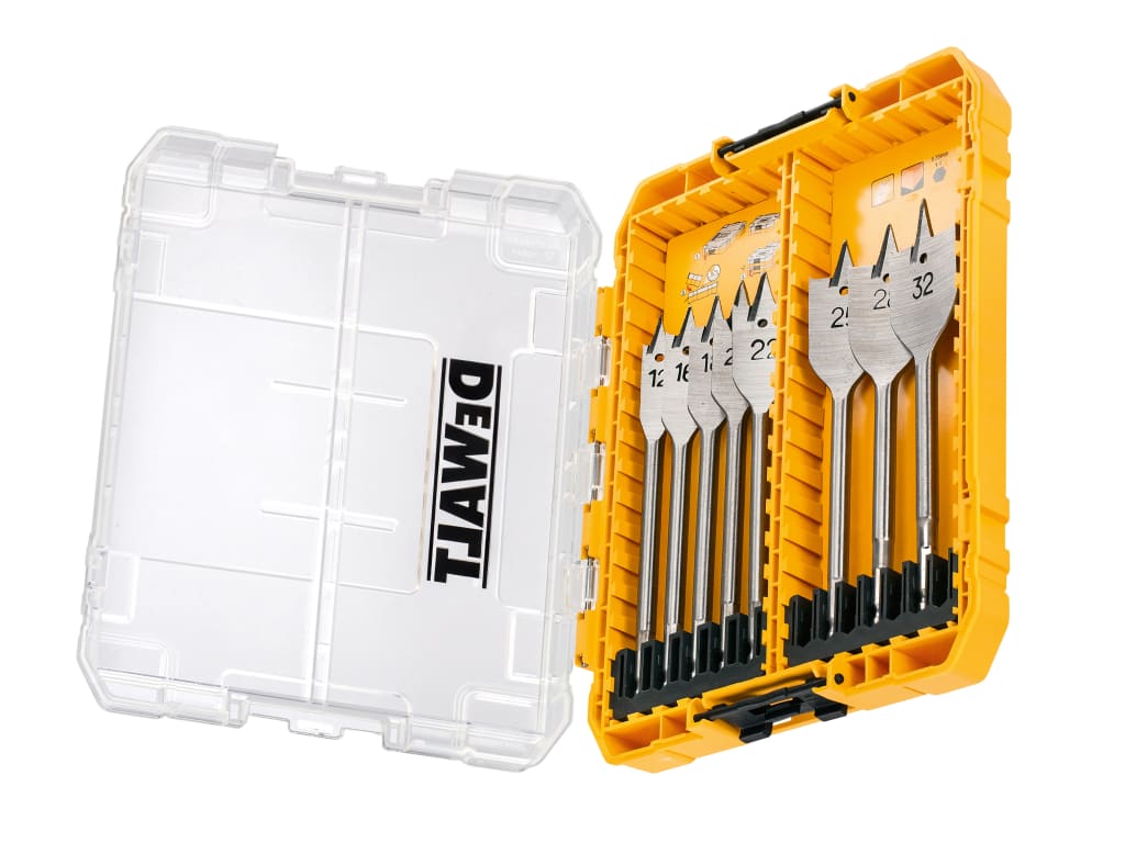 DT70750 Flat Drill Bit Set, 8 Piece                                             