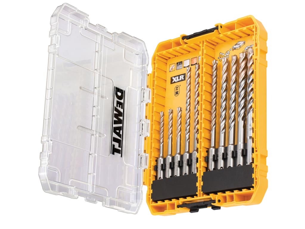 DT70752 SDS Plus XLR Full Head Carbide Drill Bit Set, 10 Piece                  