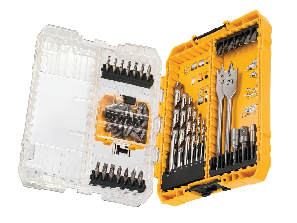DT70757 Mixed Drill & Bit Set, 55 Piece                                         