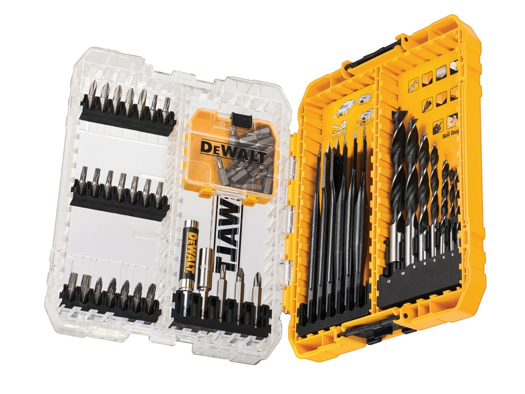DT70758 Mixed Drill & Bit Set, 57 Piece                                         
