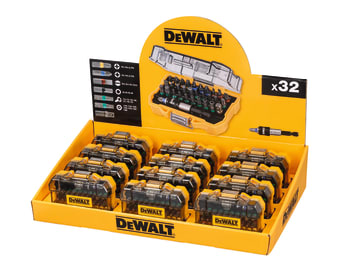 Screwdriver Bit Set 32 Piece Merchandiser of 12                                 