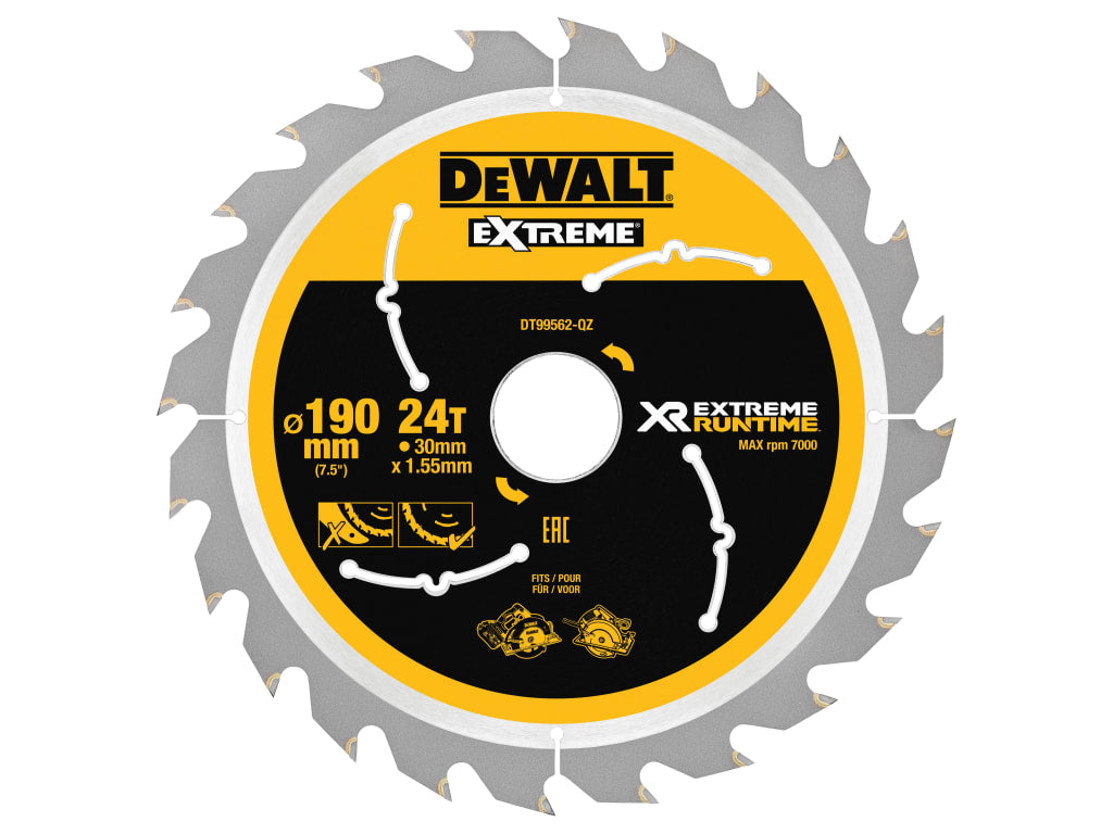 XR FlexVolt Circular Saw Blade 190 x 30mm x 24T                                 