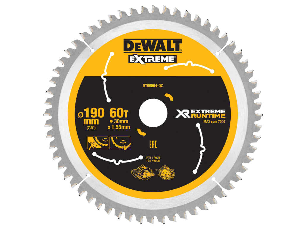 XR FlexVolt Circular Saw Blade 190 x 30mm x 60T                                 