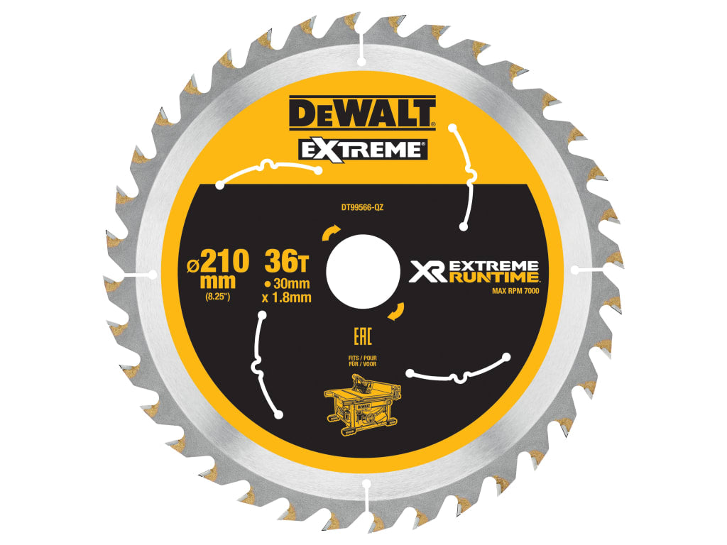 XR FlexVolt Table Saw Blade 210 x 30mm x 36T                                    
