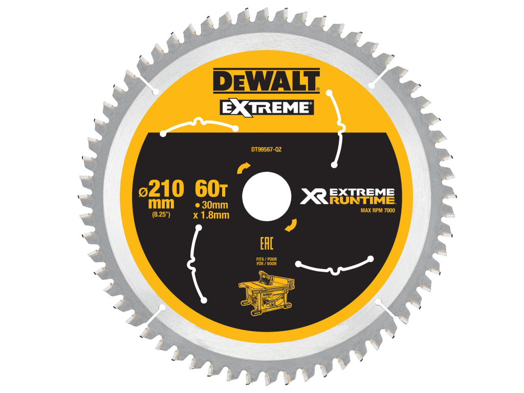 XR FlexVolt Table Saw Blade 210 x 30mm x 60T                                    