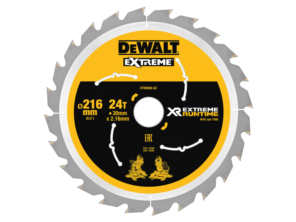 XR FlexVolt Circular Saw Blade 216 x 30mm x 24T                                 