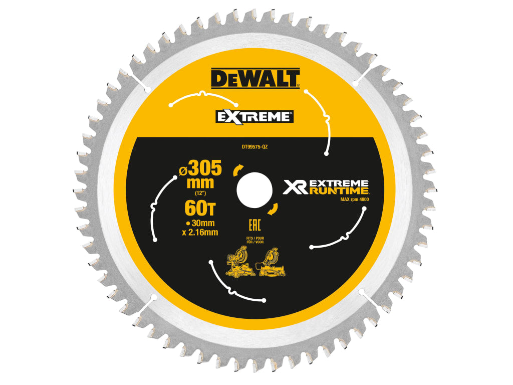XR FlexVolt Mitre Saw Blade 305 x 30mm x 60T                                    