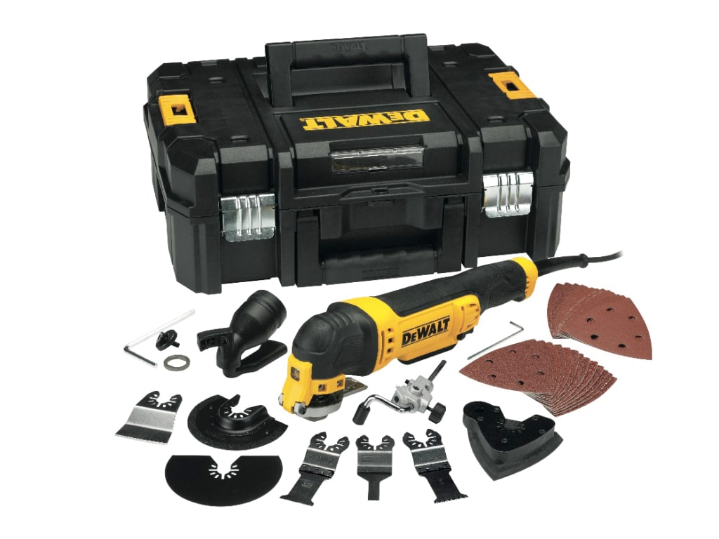 DWE315KT Multi-Tool Quick Change Kit & TSTAK 300W 240V                          