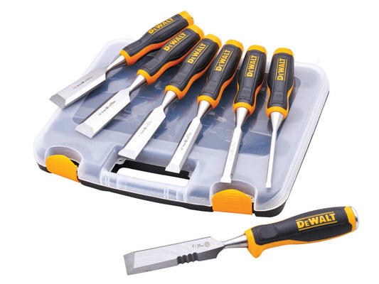 DWHT48305 Chisel Set, 6 Piece + Free Chisel Knife                               