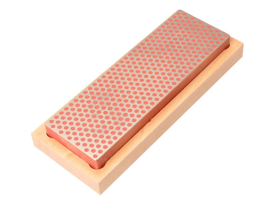 Diamond Whetstone 150mm Wooden Box Red 600 Grit Fine                            