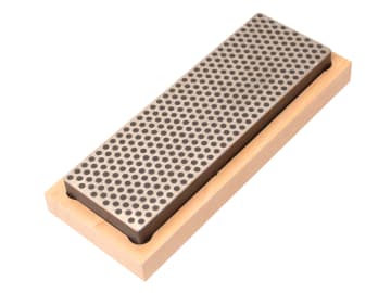 Diamond Whetstone 150mm Wooden Box Black 220 Grit Extra Coarse                  