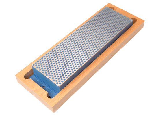 Diamond Whetstone 200mm Wooden Box Blue 325 Grit Coarse                         