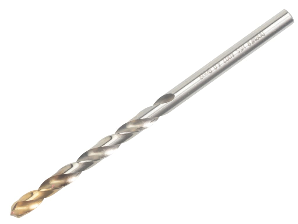 A002 HSS-TiN Coated Jobber Drill 4.00mm OL:75mm WL:43mm                         