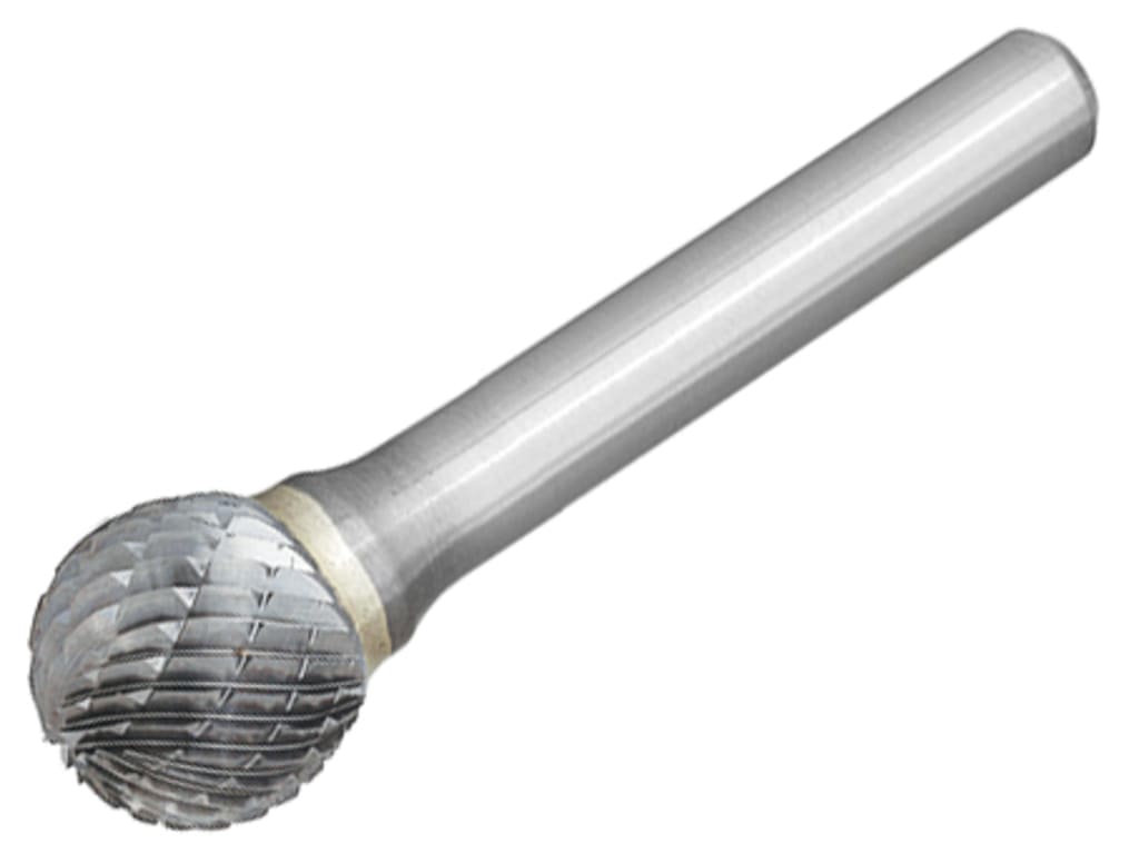Solid Carbide Bright Rotary Burr Ball 12.7 x 6mm                                