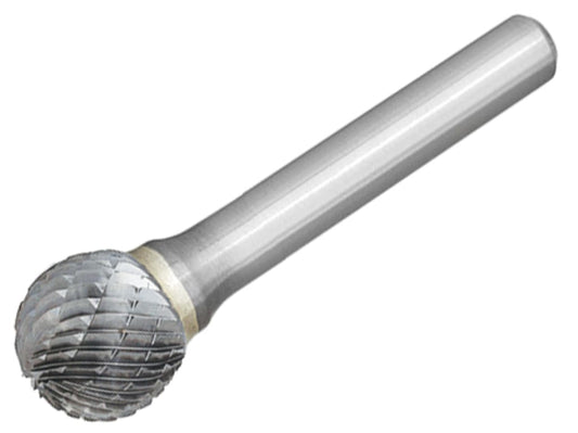 Solid Carbide Bright Rotary Burr Ball 12.7 x 6mm                                