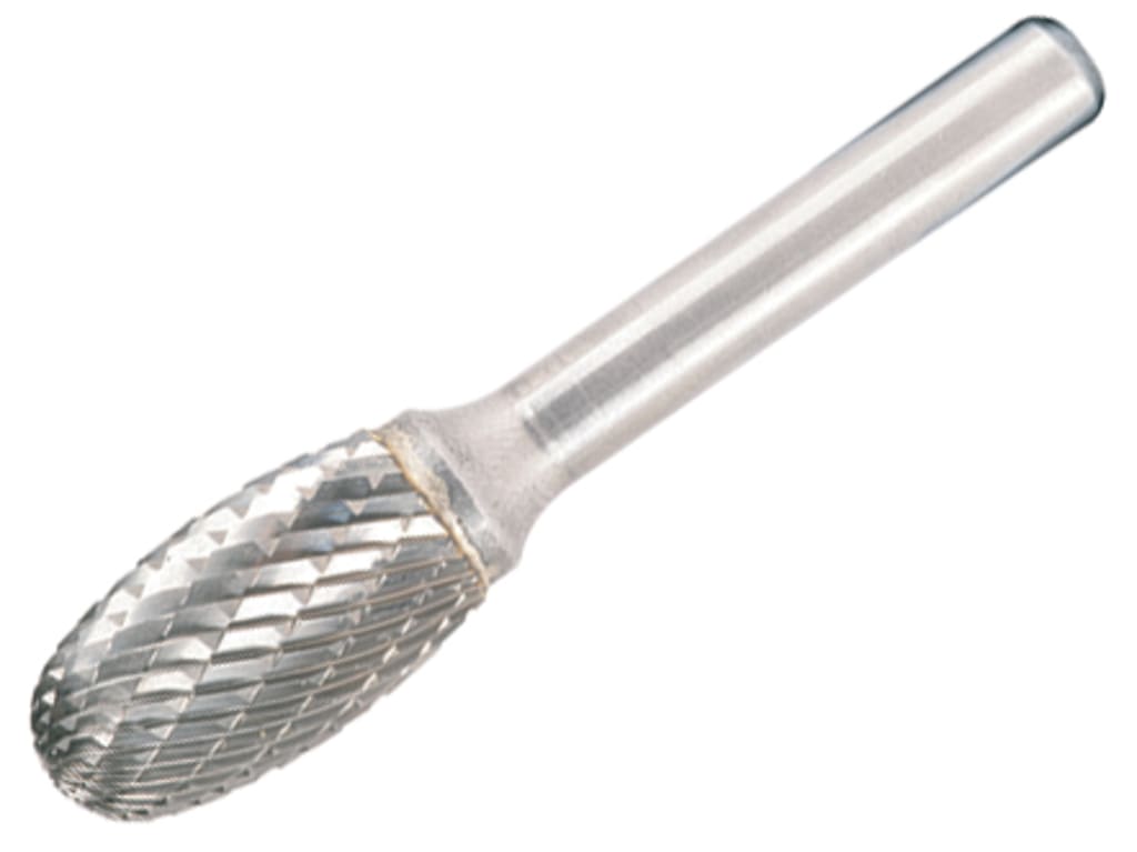 Solid Carbide Bright Rotary Burr Oval 12.7mm x 6mm                              