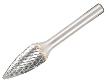Solid Carbide Bright Rotary Burr Pointed Tree 12.7 x 6mm                        