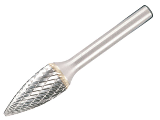 Solid Carbide Bright Rotary Burr Pointed Tree 12.7 x 6mm                        