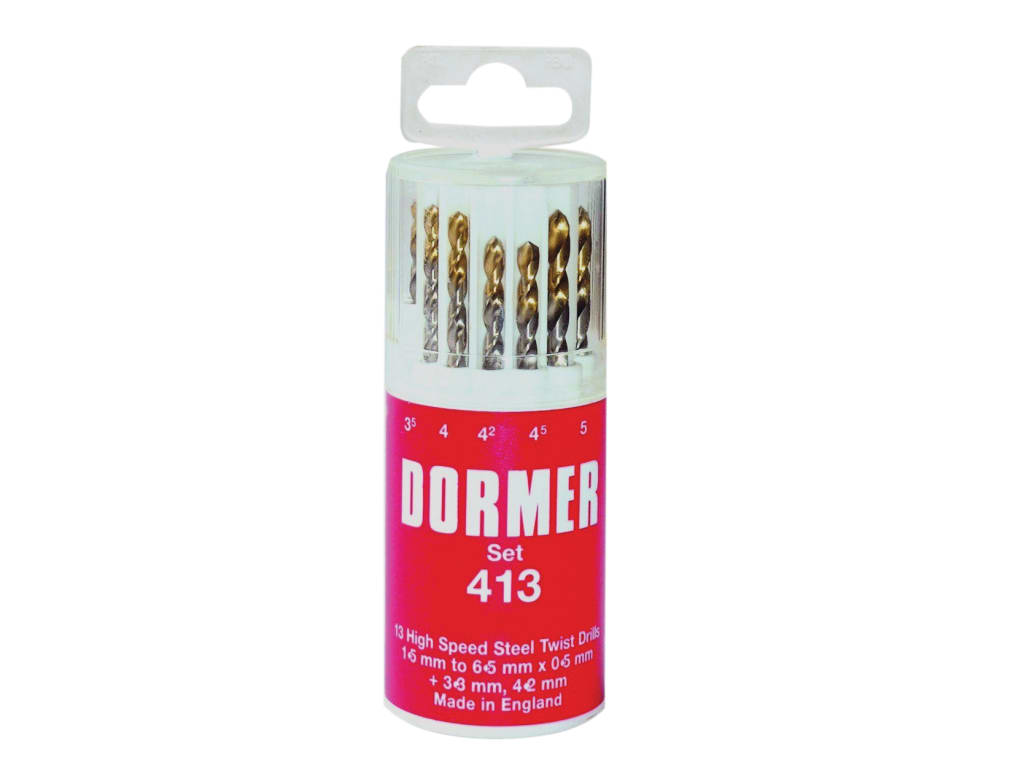 A094 No.419 HSS TiN Coated Drill Set of 19 1.00mm-10.00mm x 0.5mm               