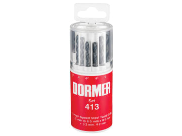 A191 No.413 Metric HSS Drill Set of 13 1.5-6.5 x 0.5mm                          