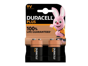 9V Plus Power +100% Batteries (Pack 2)                                          