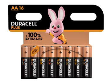 AA Cell +150% Plus Power Batteries (Pack 16)                                    