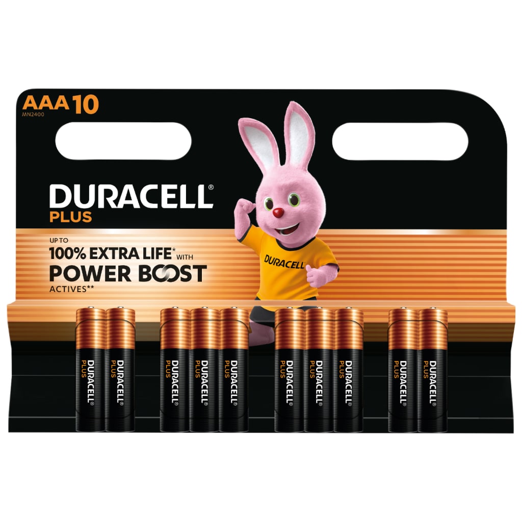 AAA Cell Plus with Power Boost Batteries (Pack 10)                              