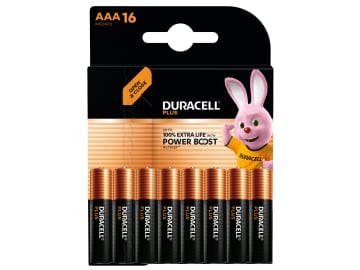 AAA Cell Plus with Power Boost Batteries (Pack 16)                              