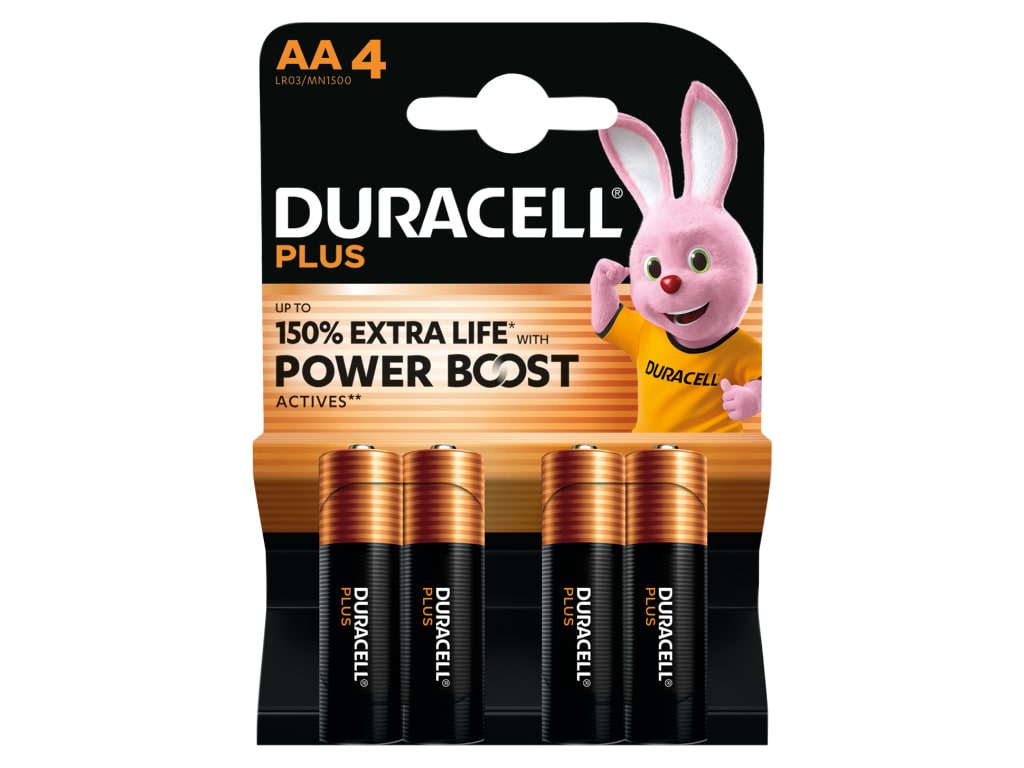 AA Cell Plus with Power Boost Batteries (Pack 4)                                