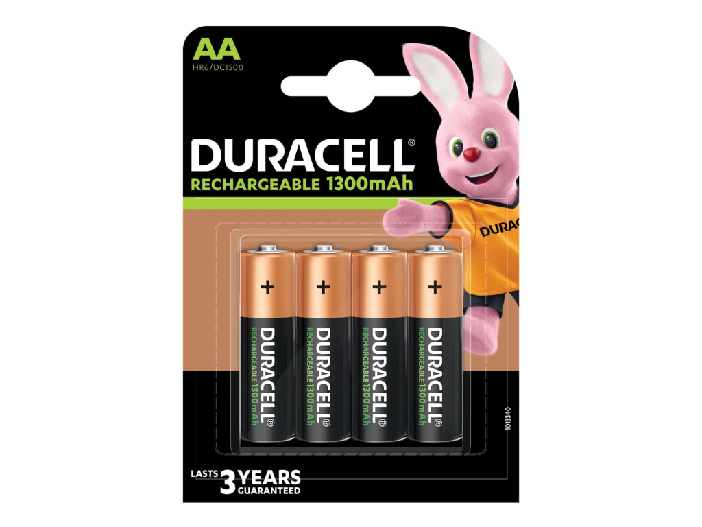 AA Cell 1300Mah Rechargeable Batteries (Pack 4)                                 