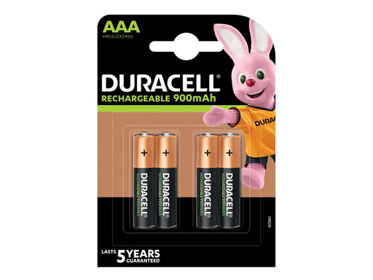 AAA Cell 900Mah Rechargeable Batteries (Pack 4)                                 