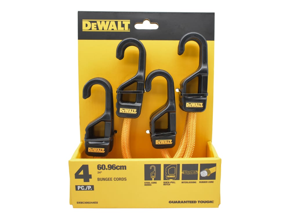 Bungee Cord 61cm (24in) 4 Piece - Dewalt