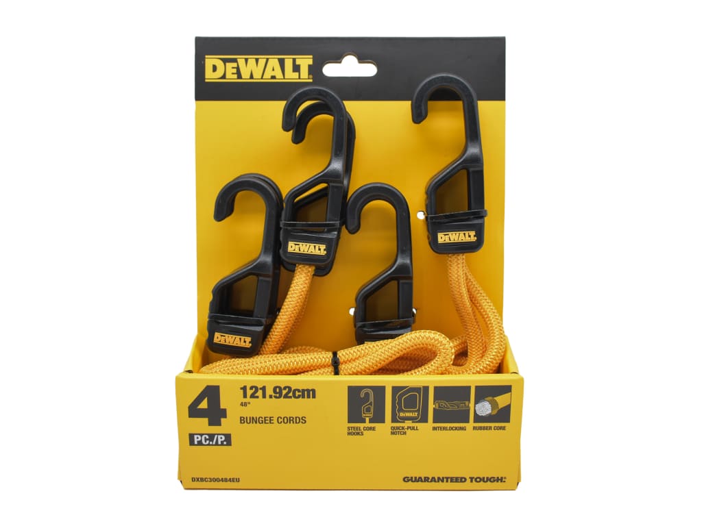 Bungee Cord 121cm (48in) 4 Piece - Dewalt