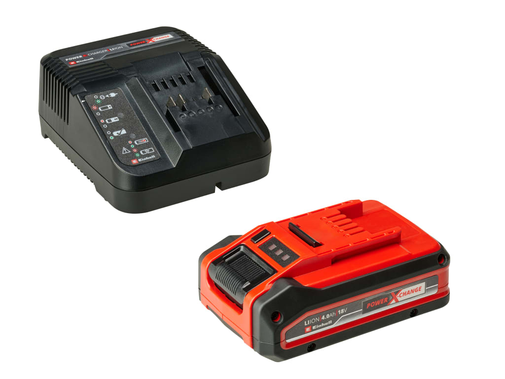 PLUS Power X-Change Battery & Charger Starter Kit 18V 1 x 4.0Ah Li-ion          
