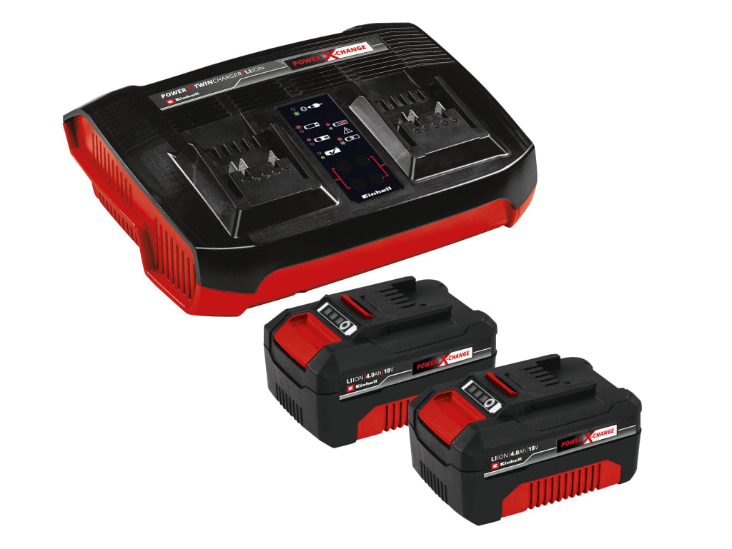 Power X-Change Battery & Charger Starter Kit 18V 2 x 4.0Ah Li-ion               