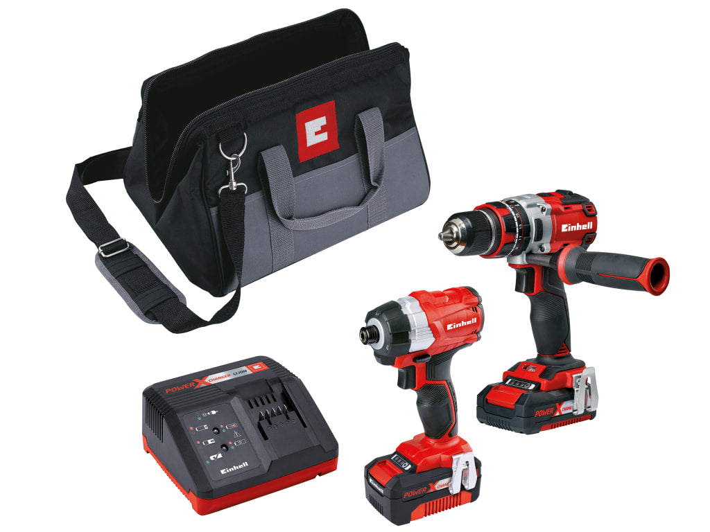 Power X-Change Brushless Twin Pack 18V 1 x 2.0Ah & 1 x 4.0Ah Li-ion             
