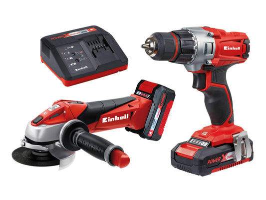 TE-TK 18 Li Drill & Grinder Kit 18V 1 x 1.5Ah & 1 x 3.0Ah Li-ion                