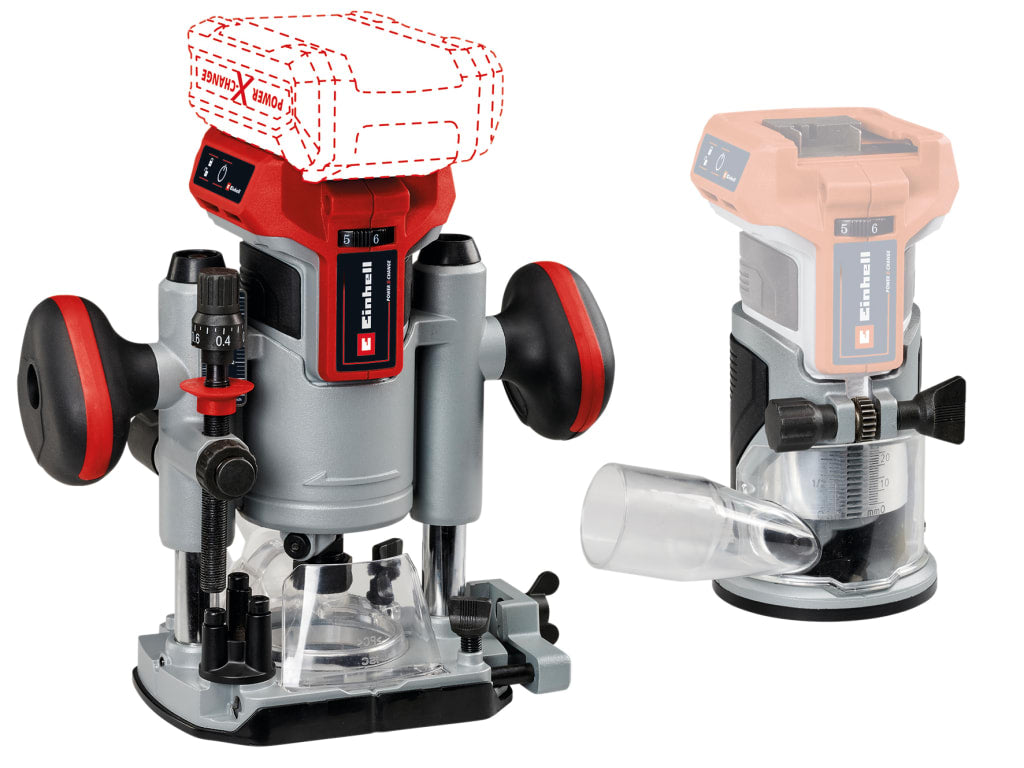 TP-RO 18 Set Li BL-Solo Power X-Change Router/Palm Router 18V Bare Unit         