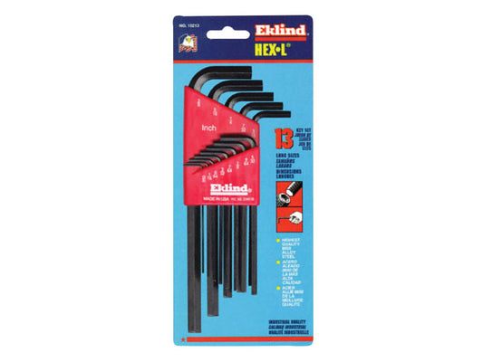 REK10213 Imperial Long Handle Hex L-Key Set, 13 Piece                           