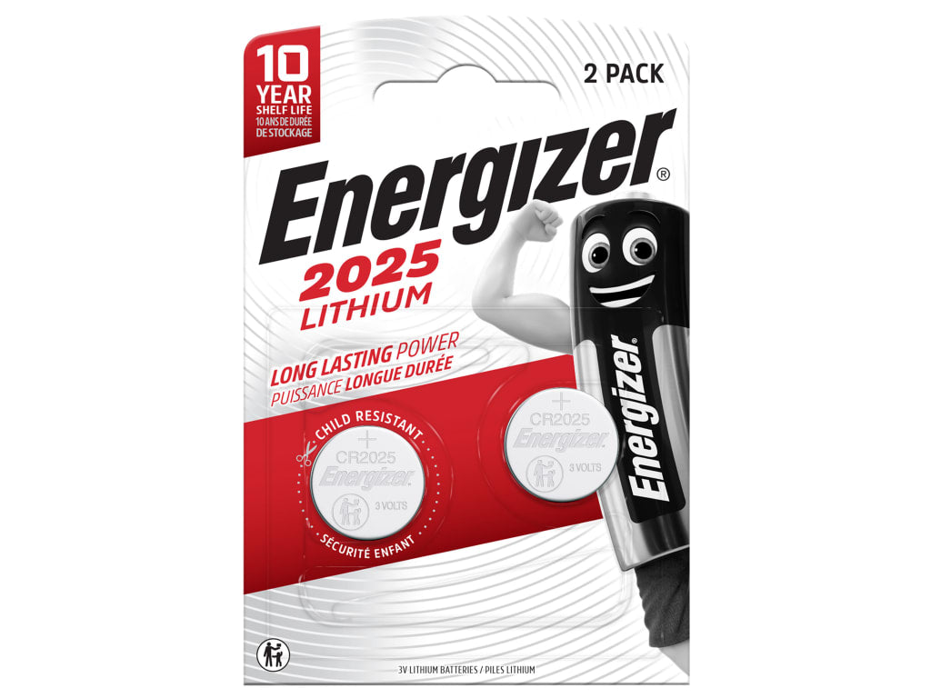 CR2025 Coin Lithium Battery (Pack 2)                                            