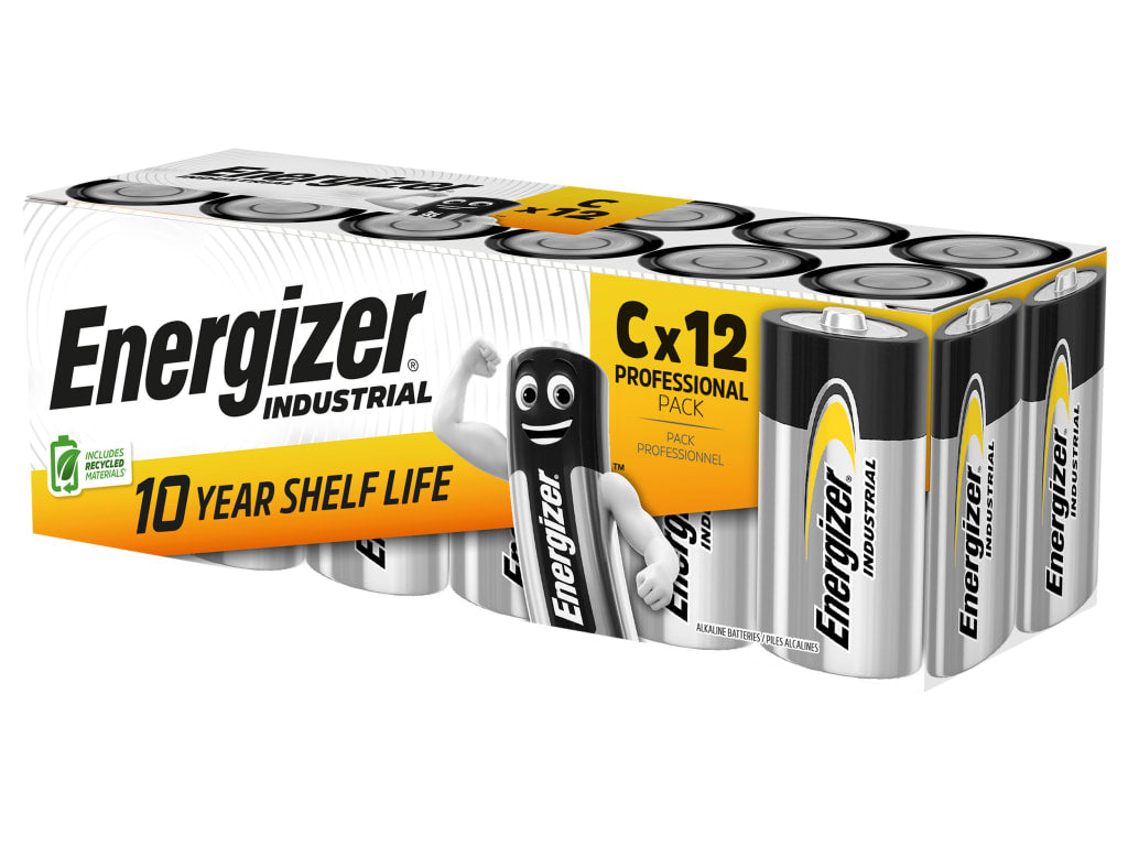 C Cell Industrial Batteries (Pack 12)                                           