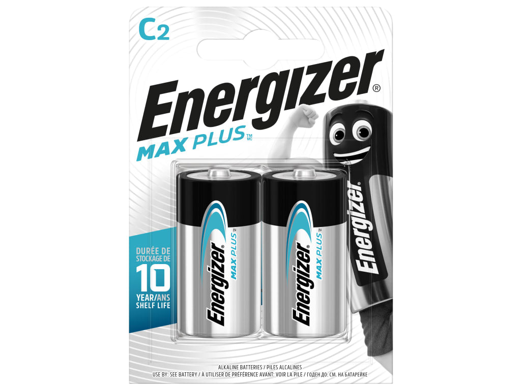 MAX PLUS™ C Alkaline Batteries (Pack 2)                                         